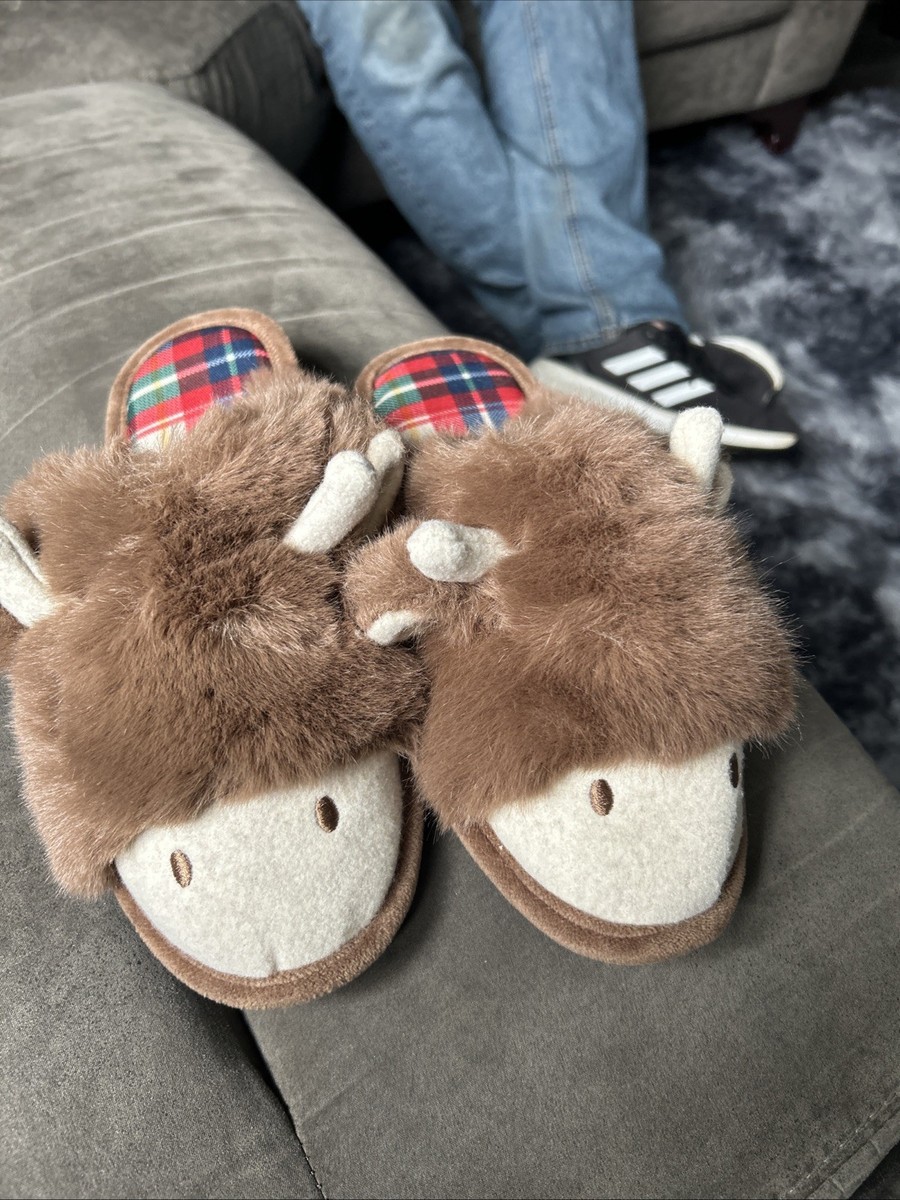 Fluffy Slippers Comfy Slippers Uk Next Highland Cow Fluffy