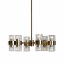 Chandelier 12 Light Iron/Glass - Chandelier - 208-BEL-2537478 - Bailey Street