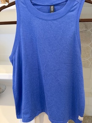 Vuori Womens Energy Tank Top Shirt Blue Performance Athleisure  XS
