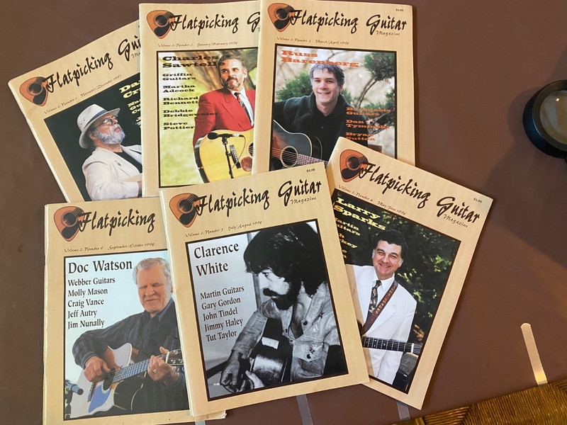 FLATPICKING GUITAR MAG Vol 2 '97 '98 D WATSON, L SPARKS, C WHITE, SAWTELLE, etc