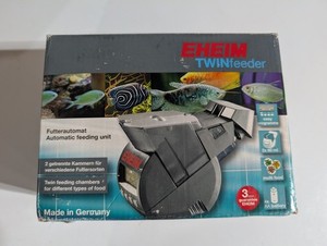 Eheim Twin Auto Fish Feeder Programmable Battery Operated Automatic Fish Feeder