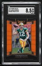 2018 Panini Select Concourse Orange Prizm 18/49 Aaron Rodgers #98 SGC 8.5 04cw