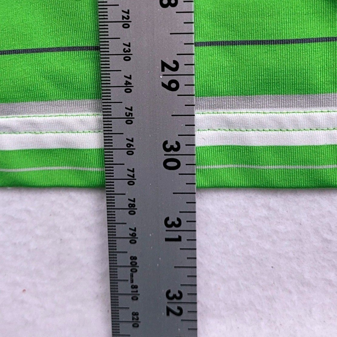 Under Armour Golf Polo Shirt Mens XL Green White Stripe HeatGear Short Sleeve thumbnail 8