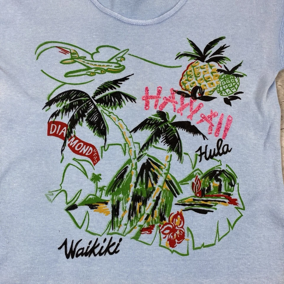 vintage 60s 70s HAWAII souvenir t shirt travel vacation PETER & PAUL Waikiki - Image 3 of 4