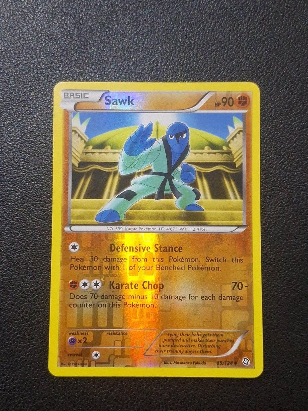 Sawk Reverse Holo 69/124 Dragons Exalted Pokémon TCG Lightly Played