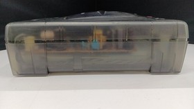 SEGA SATURN Clear Black Skeleton HST-3220 Console with Box s1485M