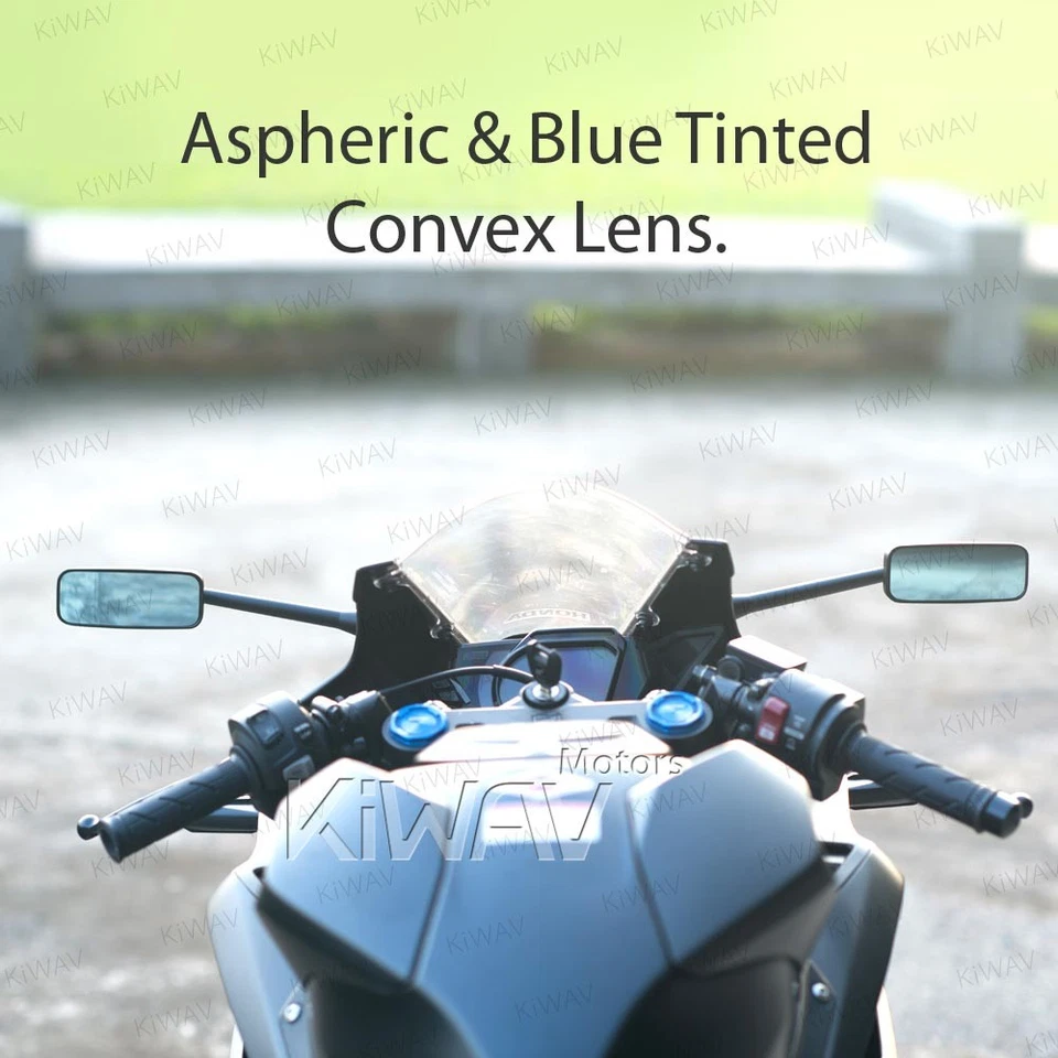 Espejos retrovisores moto Classic Plus vástago más largo para montaje en carenado motos deportivas Foto 4 de 4