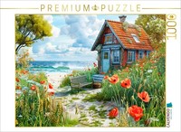Calvendo Puzzle Mohnblumen Am Strandhaus | 1000 Teile Lege-GrößE 64X48Cm Foto-Pu