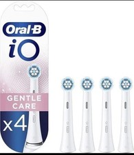 ORAL-B IO GENTLE CARE WHITE BRUSH HEADS PACK OF 4 - THE SAME DAY FREE SHIPPING