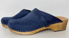 Me&My Clogs Handmade In Sweden Gr 41 Holz Velours Pantolette Hausschuhe 9116