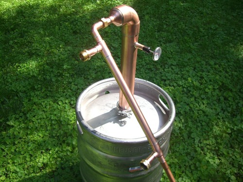  Beer Keg ELBOW Kit 2" inch Copper Pipe Moonshine Still Pot Still Column reflux 