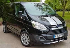Ford Transit Custom Bonnet Stripes Graphics Decals Any Colour PRE CUT