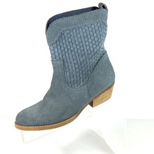 Nine West Shoes Women s 6M Blue Boots Mid Calf Vintage America Suede