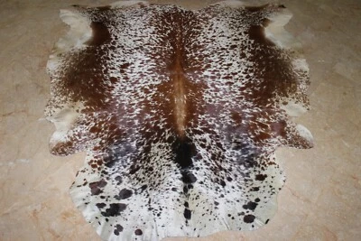 24.1 Ft Original Cowhide Rug/Fur skin, Fully Processed Cow Hide Upholstery Skin