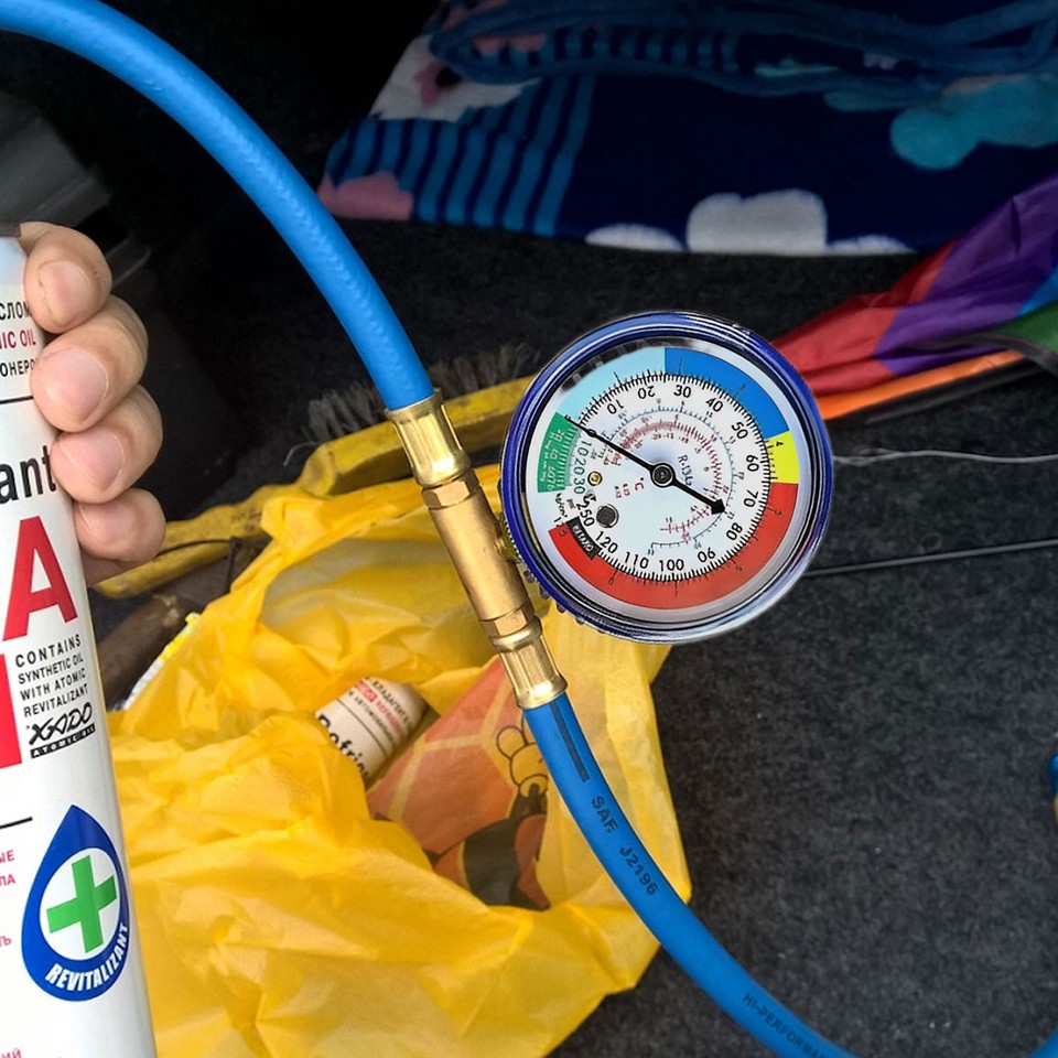 Car Refrigerant Recharge Kit Refrigerant Can Tap Kit R134AR12 Auto Air