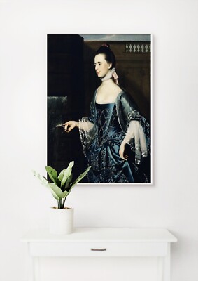 John Singleton Copley: Mrs. Daniel Sargent. Art Giclee Museum Luxury Gift Print