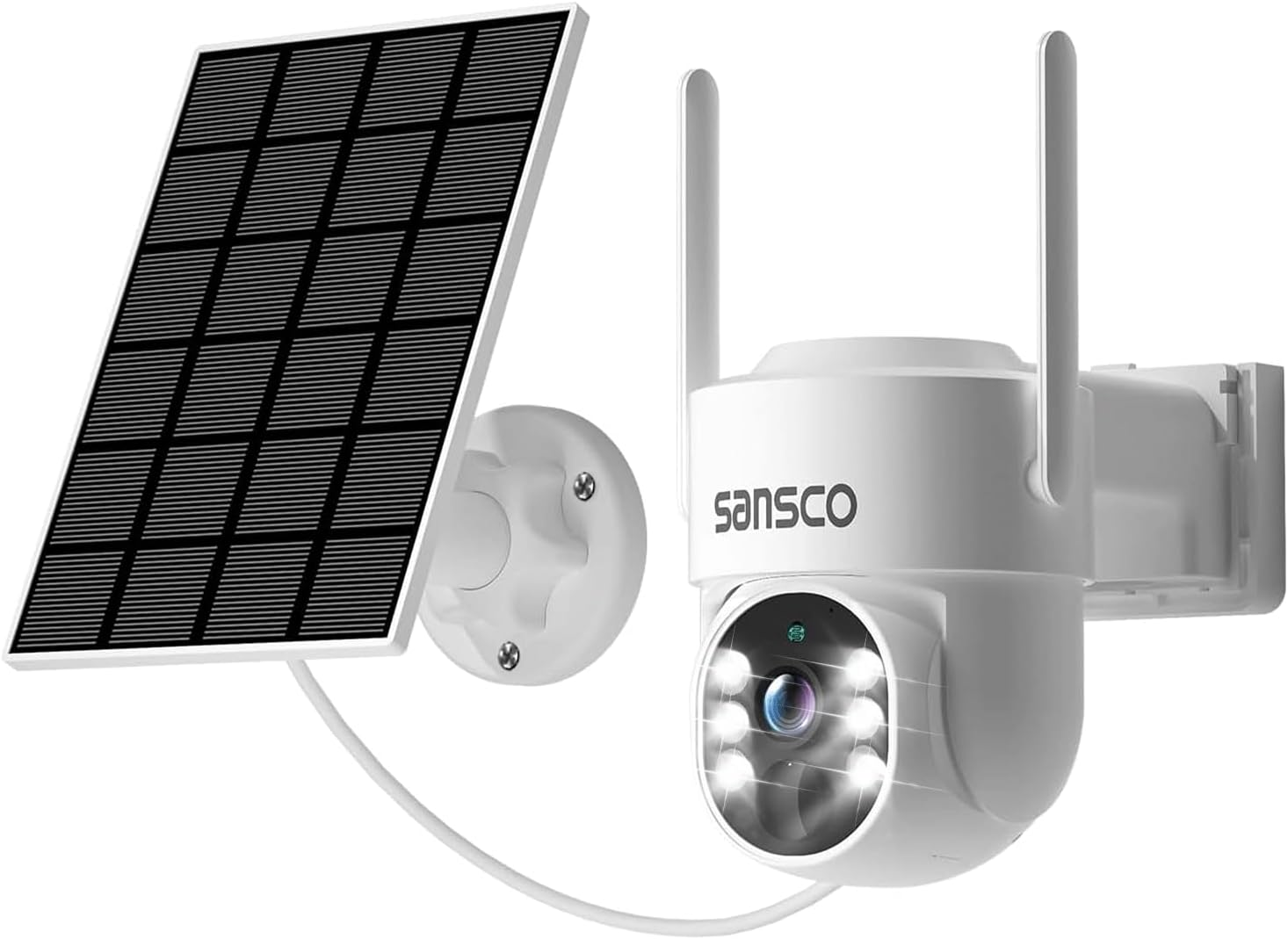 Wire-Free Solar Battery Powered Security Camera, Outdoor Wifi Pan Tilt Zoom Came
