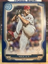 2020 Topps Gypsy Queen Blue Parallel Aaron Nola /150 #282 Philadelphia Phillies