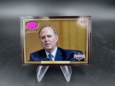 Adam Schiff Censured 2023 Decision Update PINK FOIL ELITE PREMIUM #E26 #'d 4 /5
