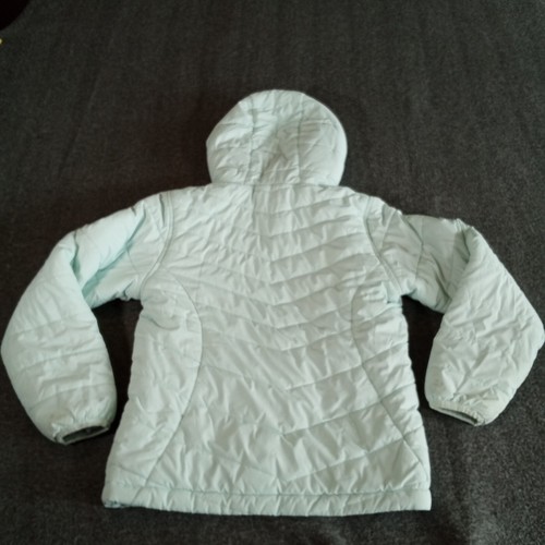 DSG Jacket Girls Small Blue Puffer Full Zip Outdoor Worm Hoodie Ski School - Picture 9 of 9