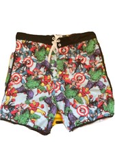 Marvel Comics Swim Trunks Size 2X