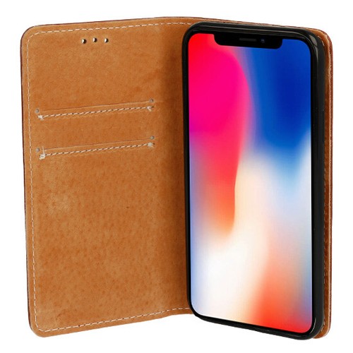 FÜR SAMSUNG GALAXY A15 - ECHT LEDER Case Handy Tasche Etui Schutzhülle BRAUN - Zdjęcie 5 z 9