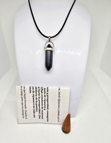 COLLAR DE CUARZO TURMALINA PARA PROTECCION ALEJA ENERGIAS NEGATIVAS ORACION - 第 1/5 張圖片