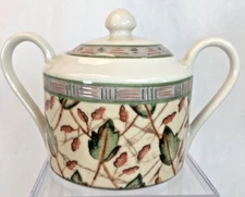 PTS International Genuine Stoneware Sugar Bowl With Lid Sumatra