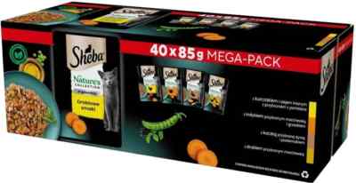 40x85 g SHEBA Nassfutter in Gelee mit Huhn, Pute, Ente, Geflügel adulte Katzen