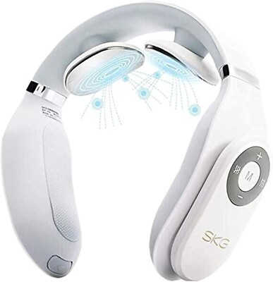 SKG Neck Massager with Heat, 3D Cordless Intelligent, Trigger Point Deep Tissue