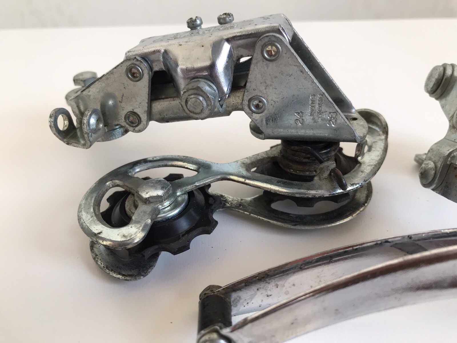 Vintage Sachs Huret Derailleur Set Front + Rear 1583/1383 24 Dents 28Teeth