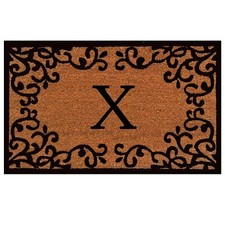 Calloway Mills 180022436X Chateaux Monogram Doormat, 24" x 36" Letter X