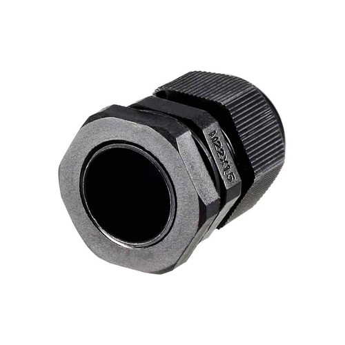 M22 Waterproof Black Nylon Cable Gland - Pack of 5 - Picture 2 of 3