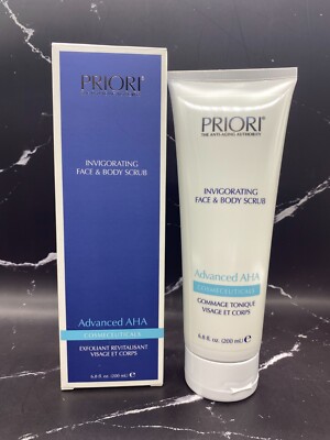 Priori The Anti Aging Authority Invigorating Face & Body  Scrub Cosmeceuticals