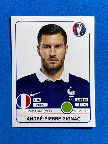 Figurine Panini Euro 2016 n. 34x Andre'-Pierre Gignac (France)