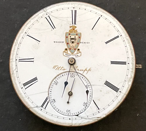 Antique 1883 Elgin Grade 92 Pocket Watch Movement Running Ticks 16s 11j USA