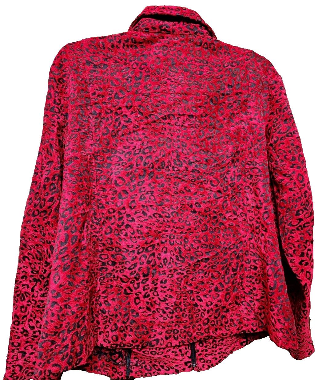 Molly & Max Red Leopard Print Jacket Plus Size 2X… - image 5