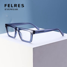 Men Women TR90 Blue Light Blocking Eyeglasses Square Clear Lens Glasses Frame
