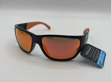 Foster Grant Sunglasses Advanced Comfort AVC 23 545 BLK Black & Orange Mirrored