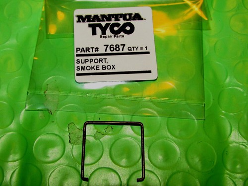 SOPORTE CAJA HUMO NEGRO 7687 PARA RODGERS Y 12 RUEDAS MANTUA/TYCO ORIGINAL NUEVO | Zustand: New