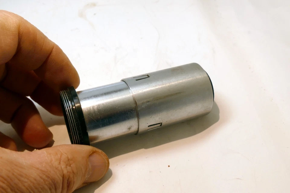 37mm OD thread Lens Adapter Ring metal to 27mm OD 3.5" long - Image 2 of 4