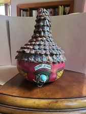 1997 Hand Painted, Crafted Large Gourd signed Betty Dodson the Flying School