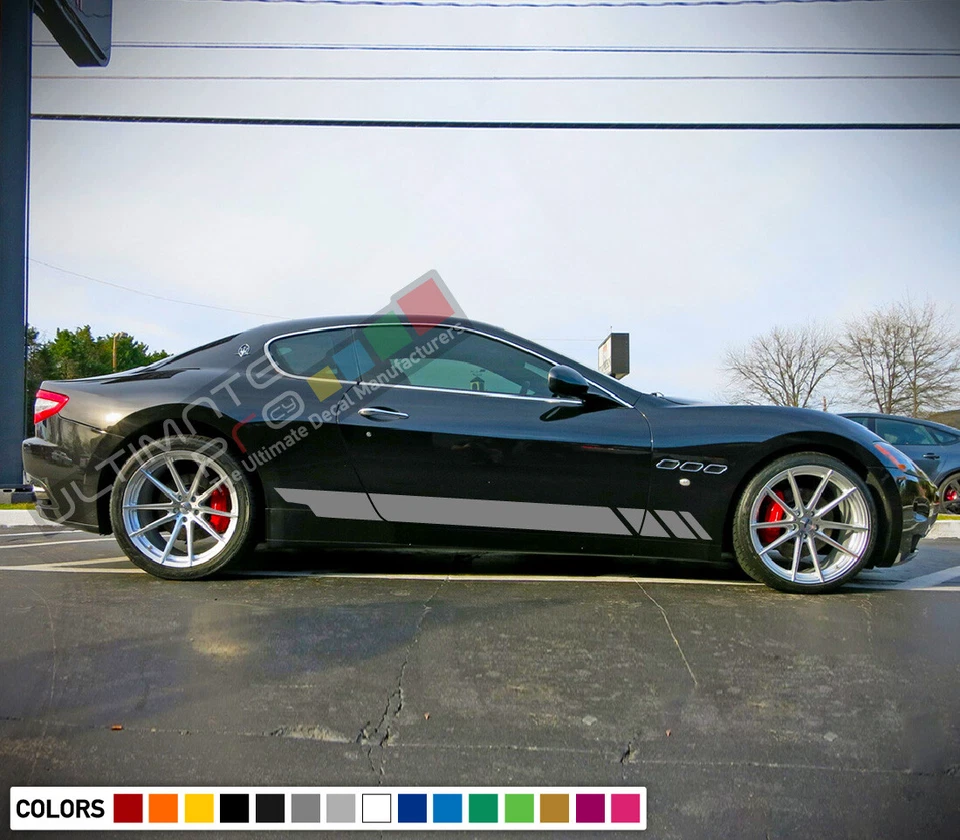 Kit de carrocería a rayas calcomanía gráfica para ventana Maserati Granturismo Wing Hood Foto 3 de 4