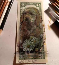 Mixed Media Art & Collage Art by J&M Tarantula Real money as Crazy Horse