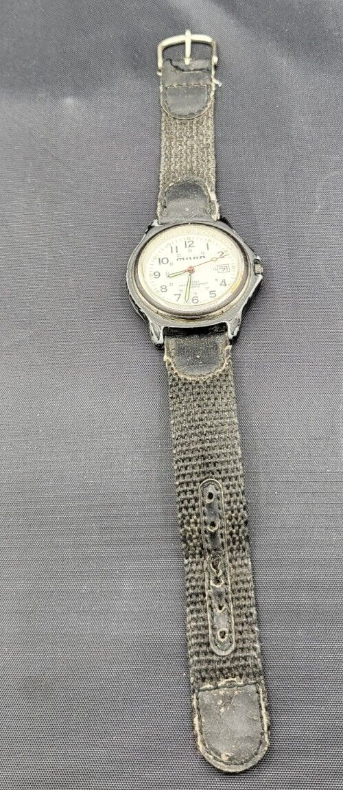 Milan MLN790 100ft WR Black/White Quartz Watch New Battery eBay