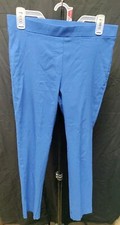 Rafaella Womens Pants Size 8 Navy Blue Ankle Tapered Stretchy Pull On
