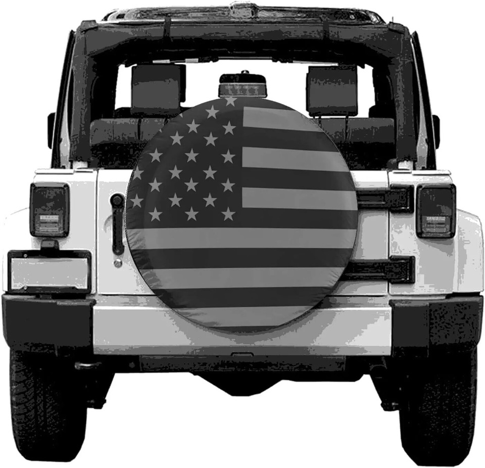 15 American Flag Spare Tire Cover Fit Jeep Wrangler Rv SUV Truck