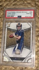 2016 Jared Goff Panini Crown Royale HOLO GOLD PSA 10