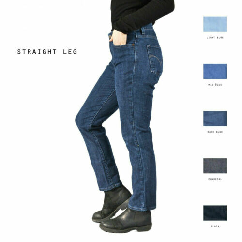 WOMENS LEVIS STRAIGHT LEG JEANS DENIM
