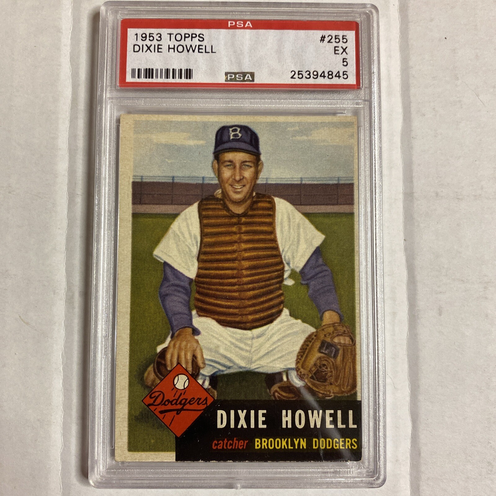 1953 Topps #255 Dixie Howell HIGH NUMBER SP PSA 5 Bl